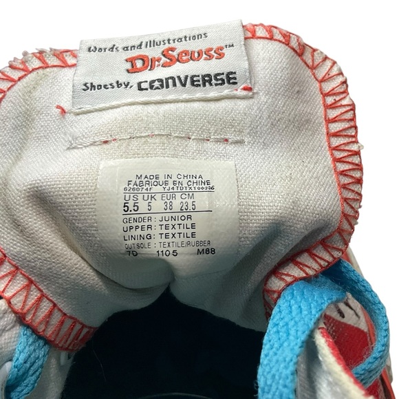 Converse Dr Seuss Sneakers Size 5.5 Men’s 7.5 Women’s - Picture 9 of 9